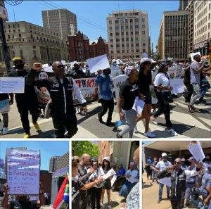 Members of Black & White Political Party during their campaign 