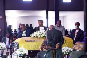 Family and friends come together to pay farewell to Lucky Maselesele.  Pic: Daily Sun