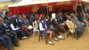 Fellow learners pay their last respect to Rhandzu Manganyi who was brutally murdered. Pic supplied 