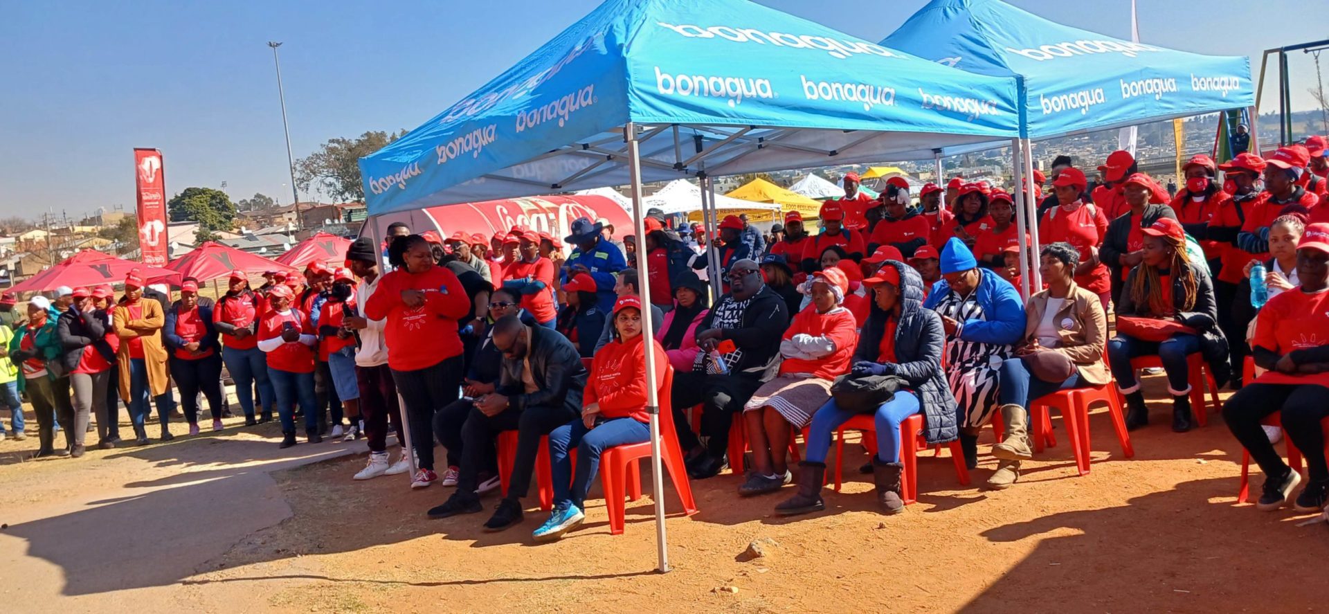 Coca-Cola donate Recycling Station and PPE to Alexandra Water warriors