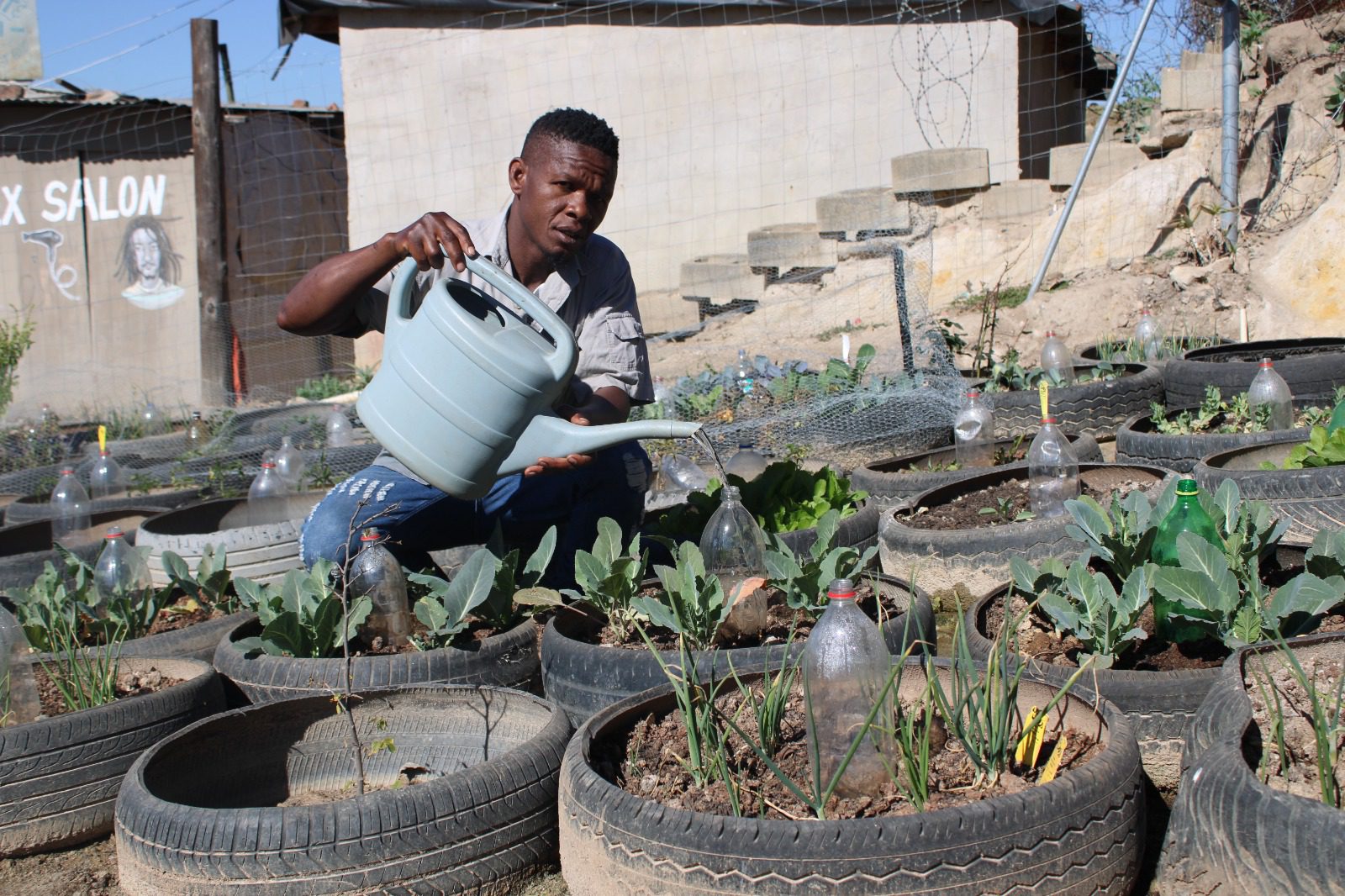 Khumalo encourages residents to use their roofs and backyards to plant vegetables