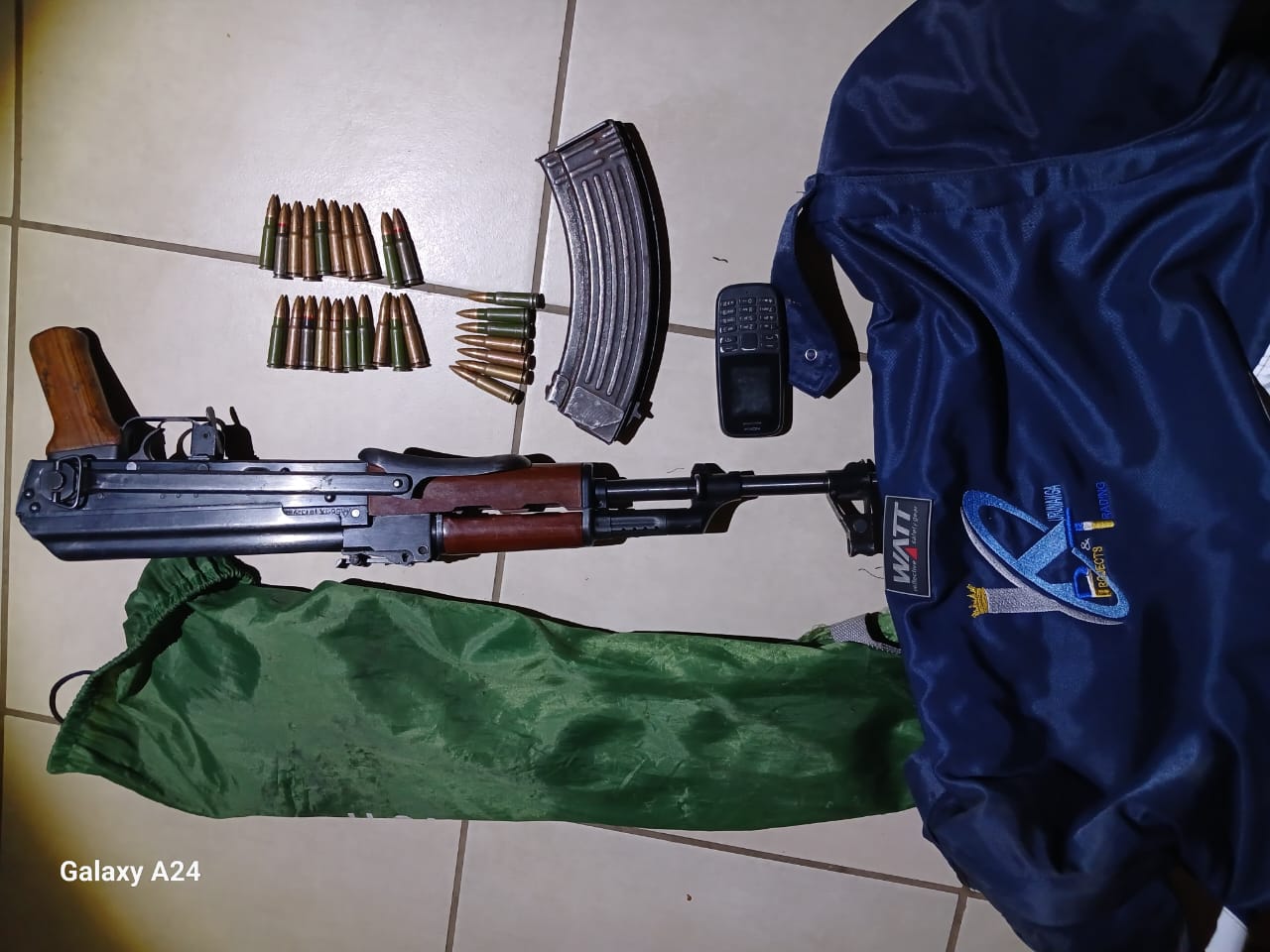 A 33-YEAR-OLD THUG FOUND WITH UNLICENSED AK47 AND AMMUNITION 