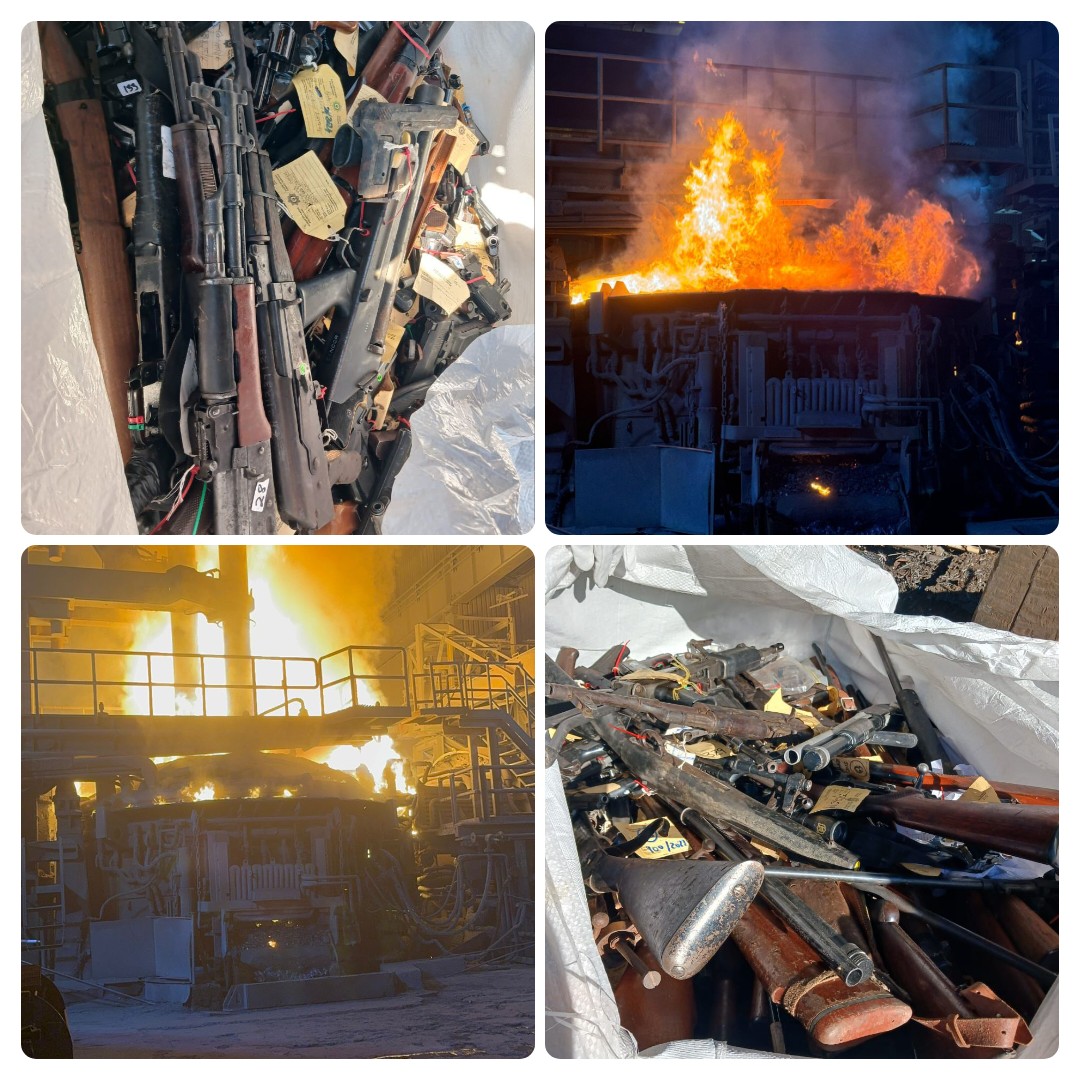 SAPS HAS DESTROYED 263 545 FIREARMS OVER THE PAST FIVE YEARS