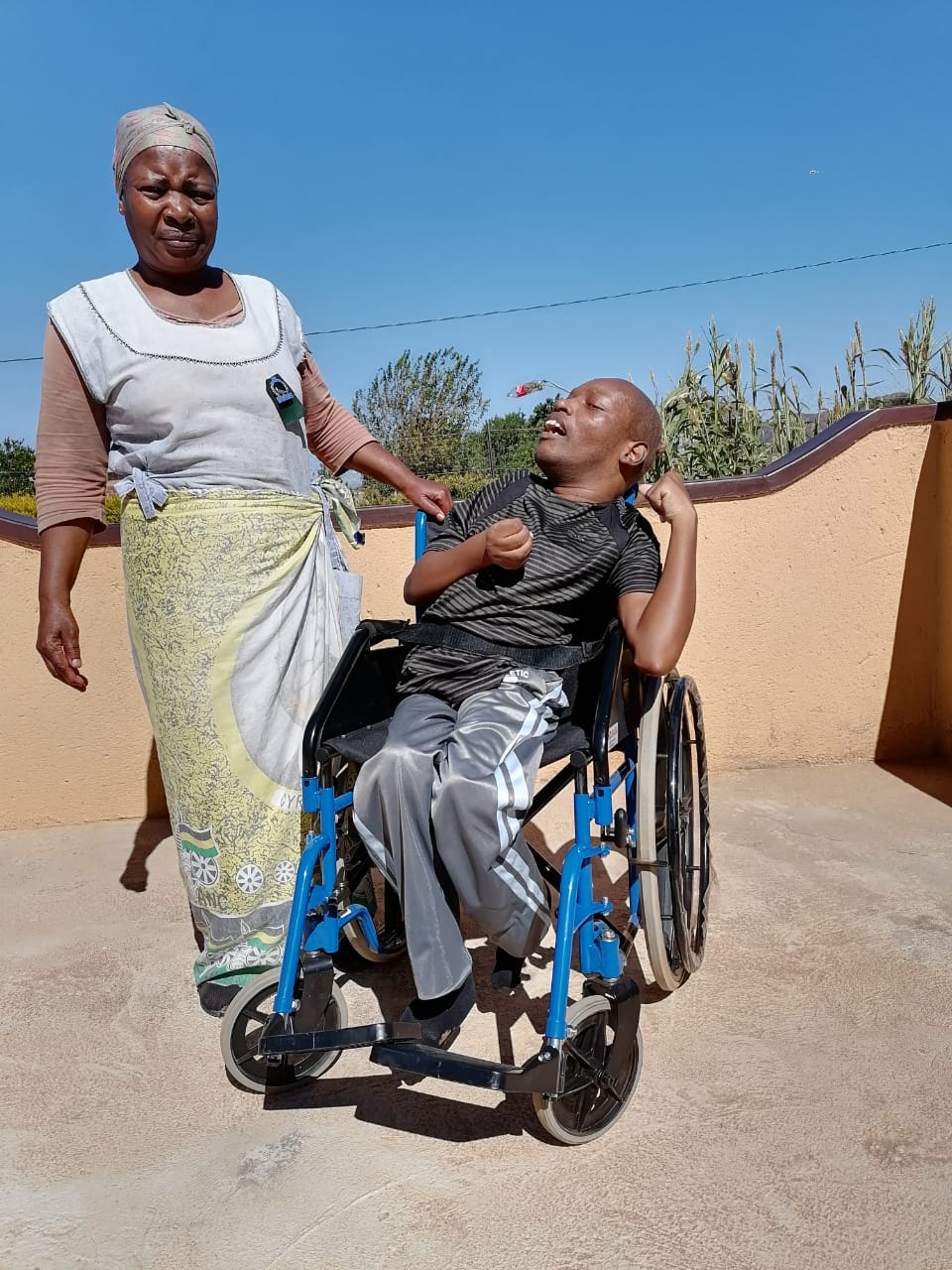 Limpopo woman jubilant over wheelchair donation for her son