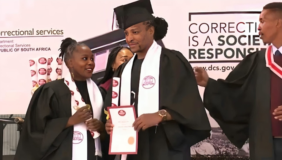 Convicted kwaito star Brickz graduates with a marketing qualification at Leeuwkop maximum facility