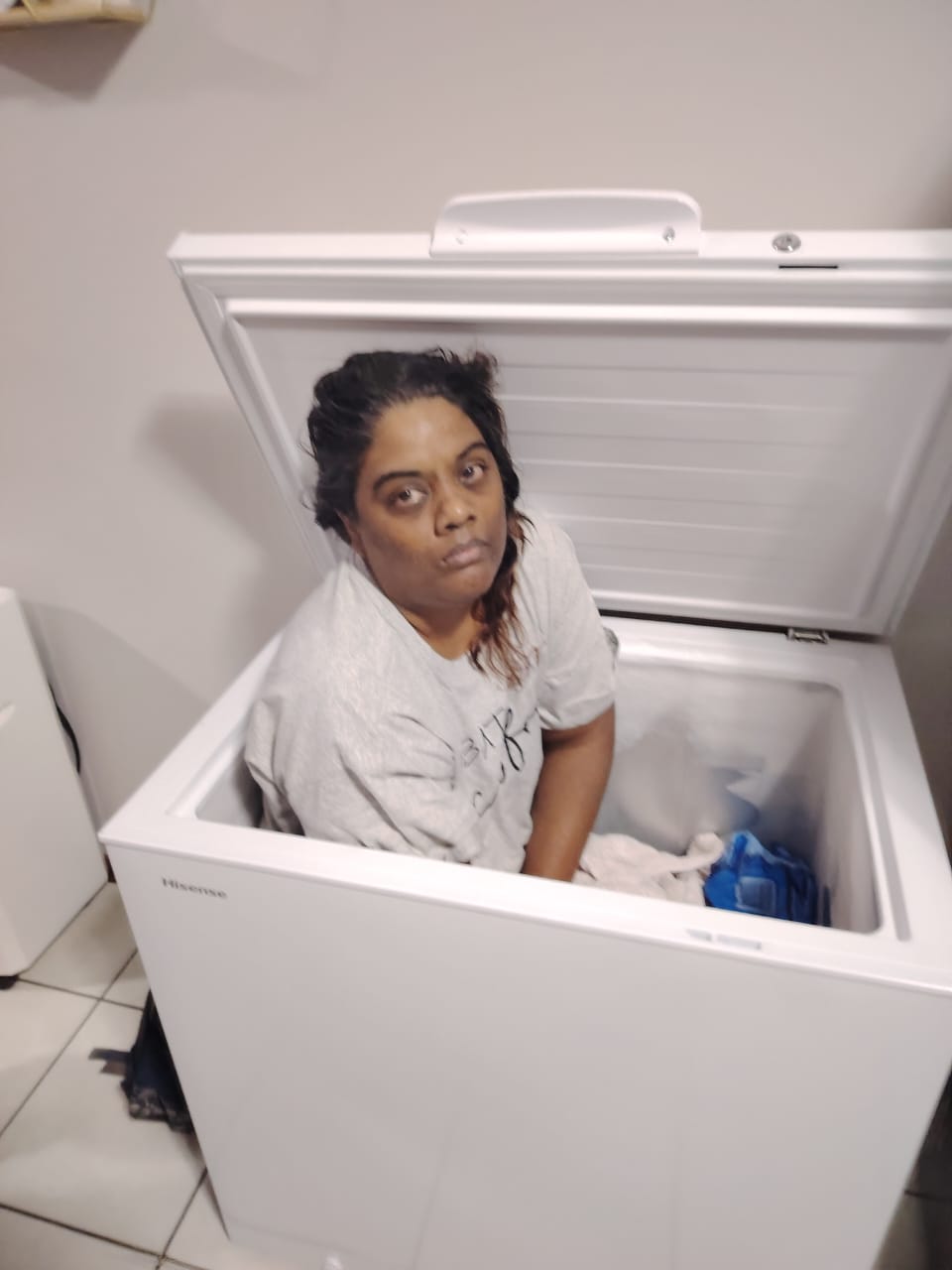 FORMER FINANCE MANAGER WHO STOLE R3.5 MILLION FOUND HIDING IN THE FREEZER BY COPS